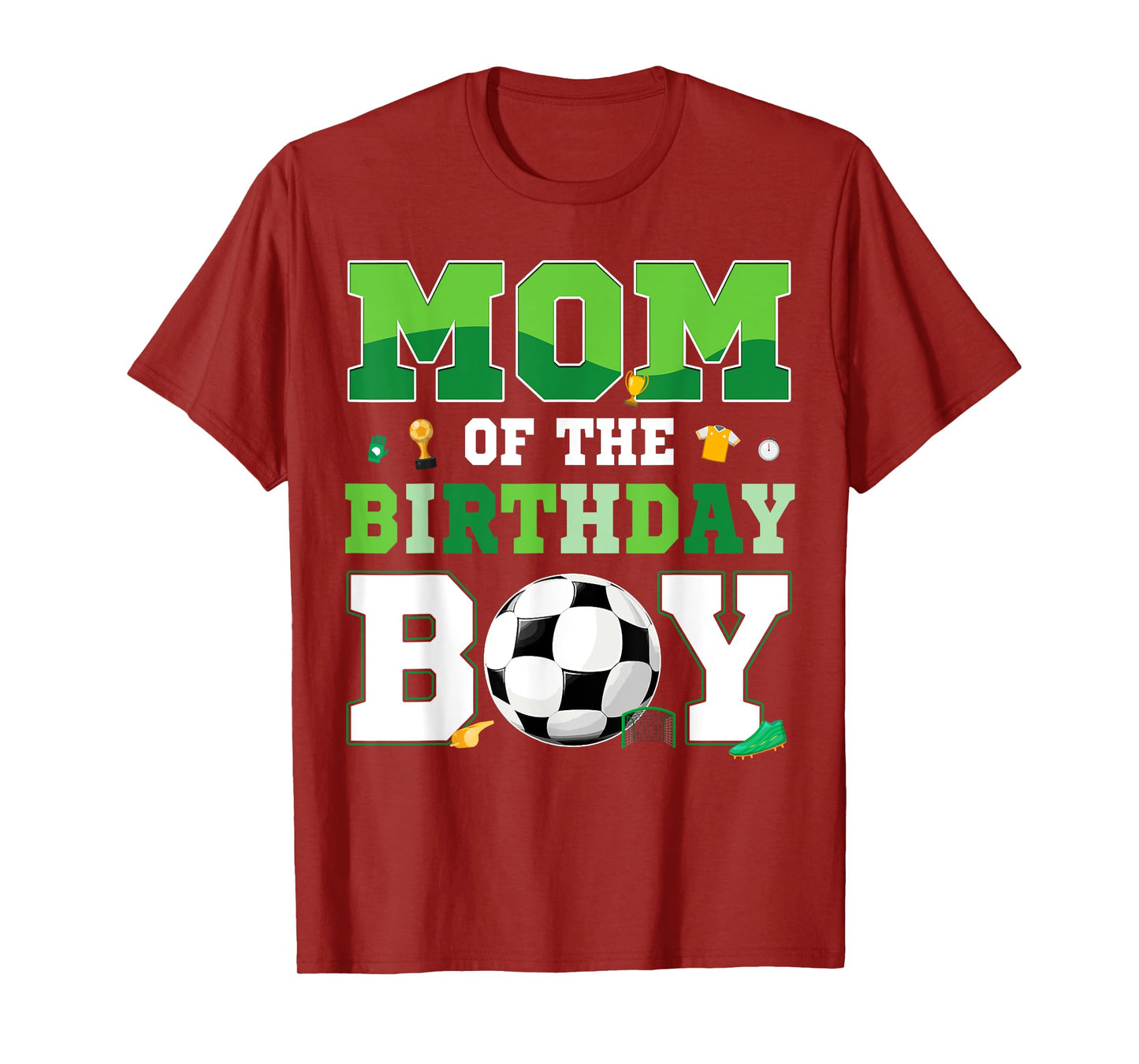 Dad And Mom Of The Birthday Boy Soccer Birthday Family T-Shirt