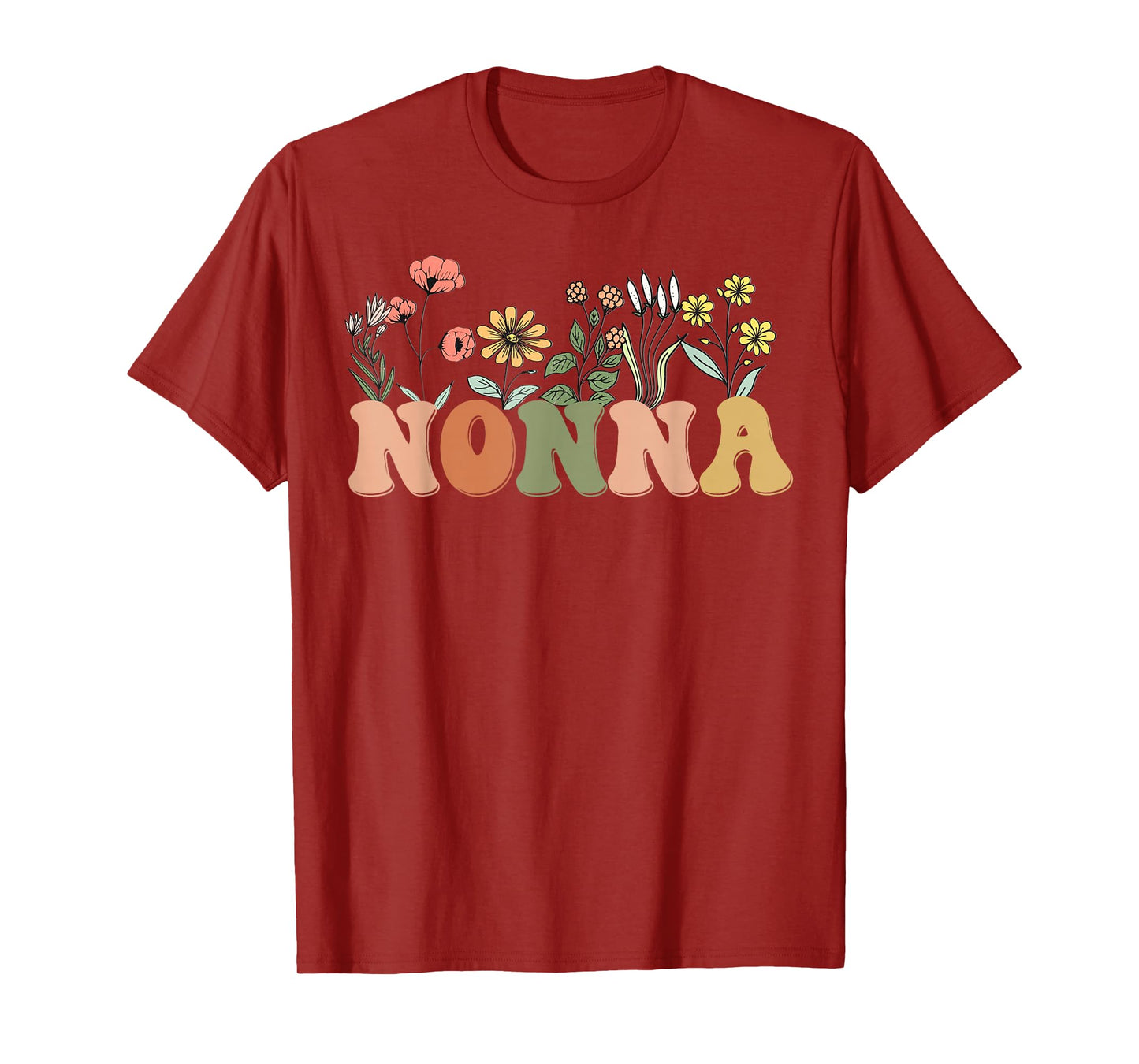 Wildflowers Nonna Floral Mother's Day Nonna T-Shirt