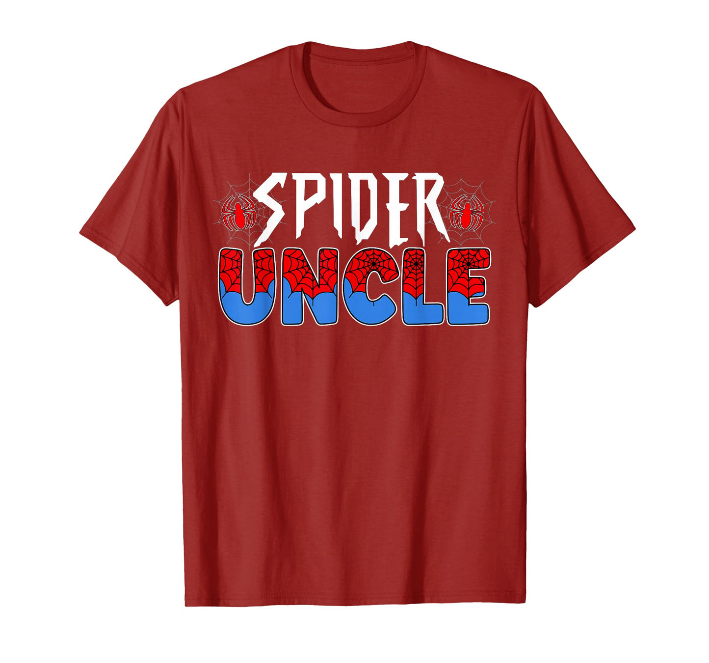 Funny Spider Web Uncle Family Matching Birthday Boy T-Shirt