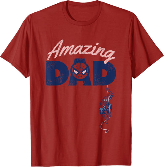 Marvel Spider-Man Father's Day Amazing Dad Retro T-Shirt