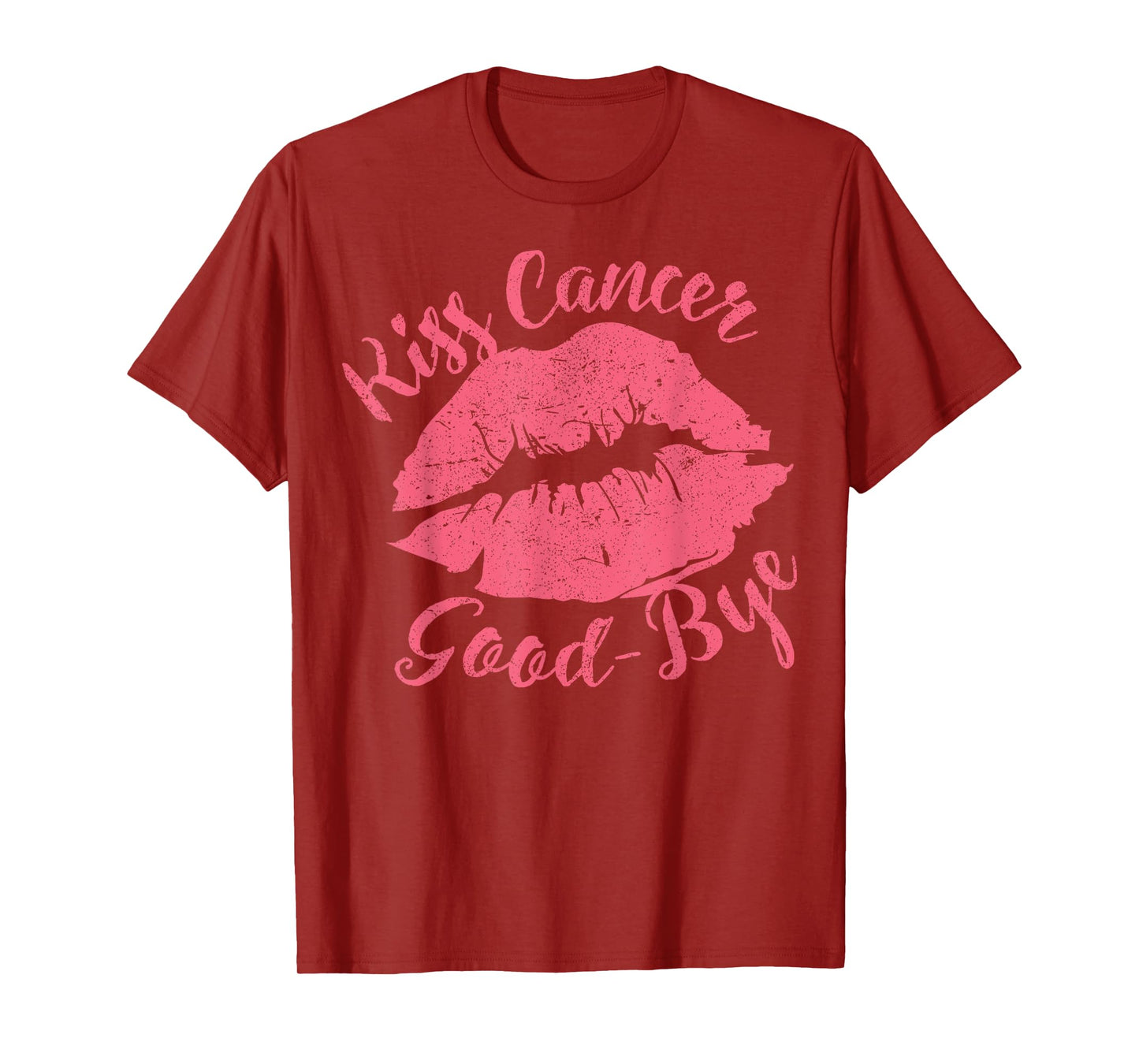 Kiss Cancer Goodbye Funny Breast Cancer Awareness T-Shirt