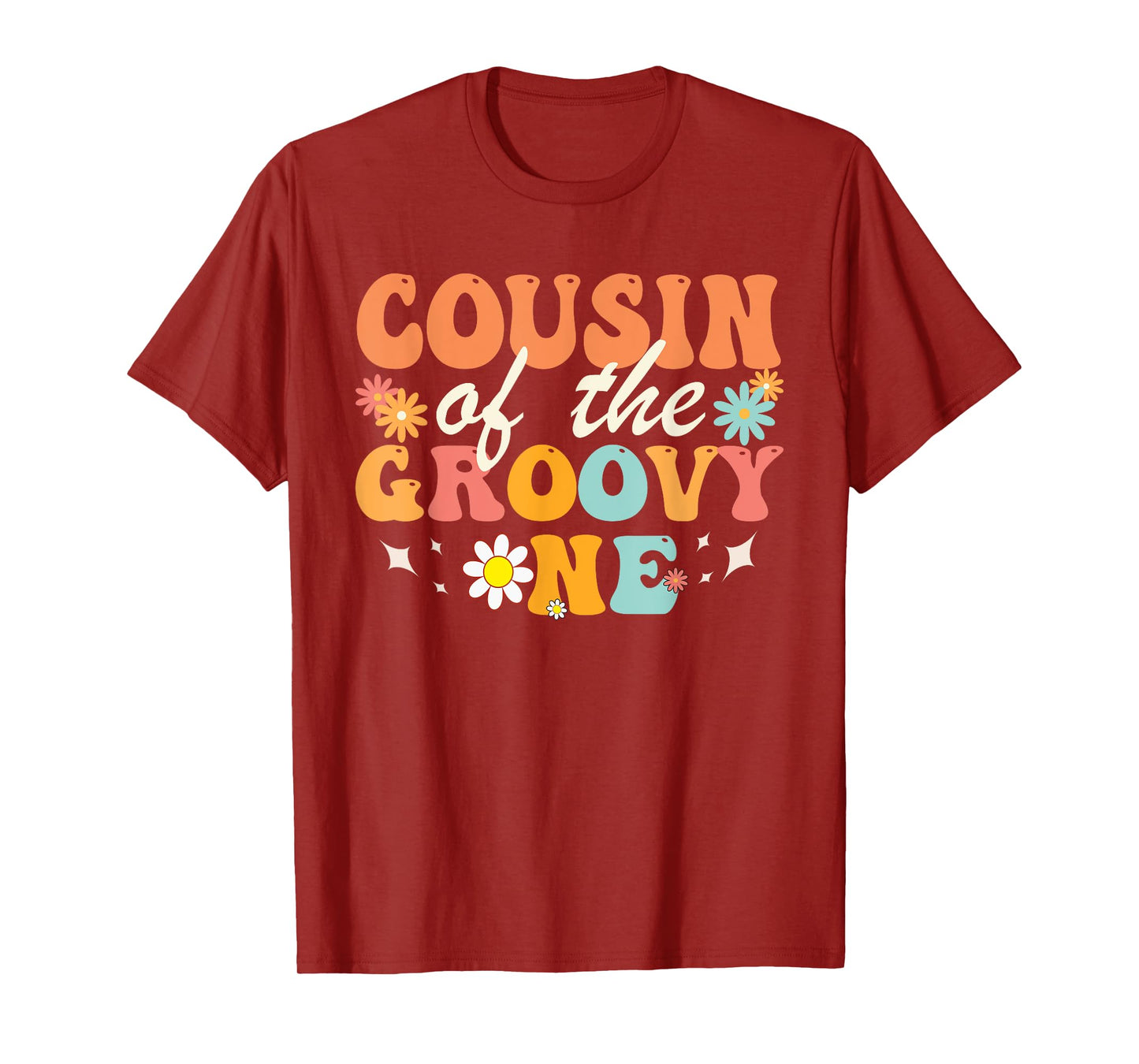 Cousin of Groovy One Matching Family First Birthday Party T-Shirt