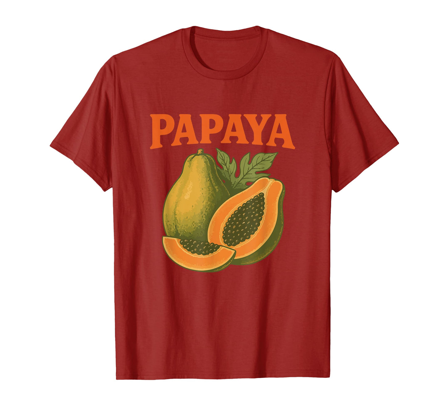 Papaya Retro Vintage Halloween Tropical Fruit Costume T-Shirt