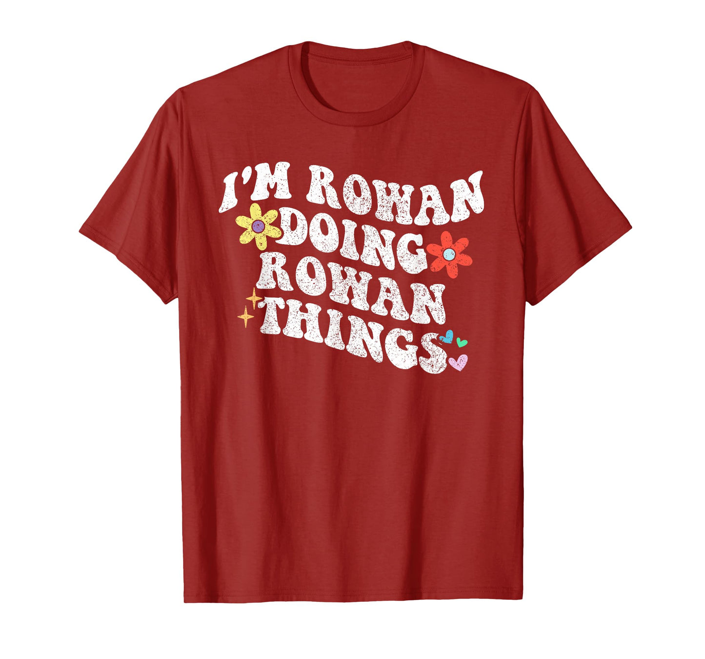 Retro Groovy Im ROWAN Doing ROWAN Things Funny Mother's Day T-Shirt