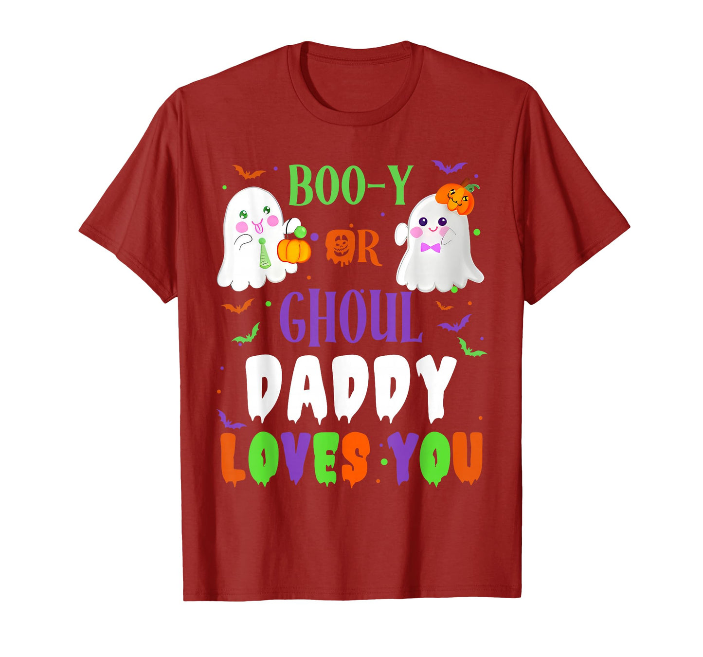 Boo-y Or Ghoul Daddy Loves You Boo Halloween Baby Gender T-Shirt