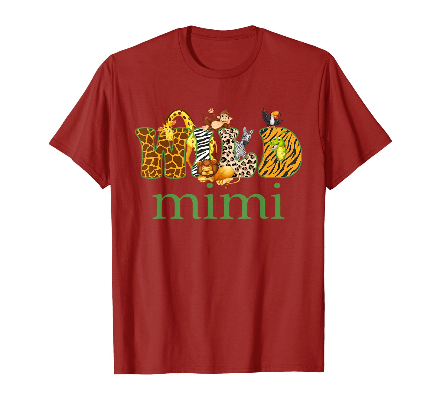 Mimi of The Wild One Zoo Birthday Safari Jungle Family T-Shirt