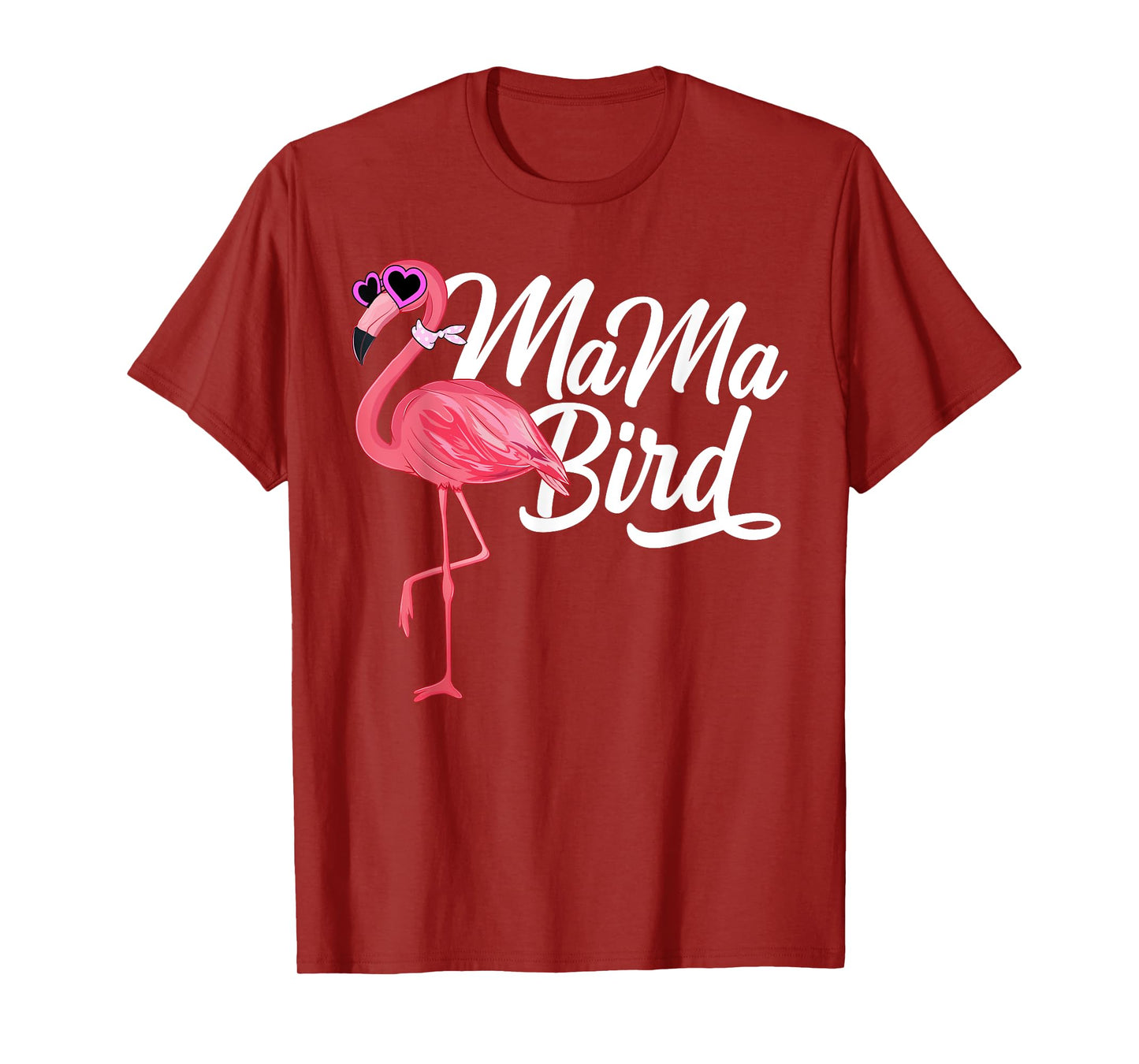 Flamingo Theme Birthday Gift - Mama Bird Flamingo Mom T-Shirt