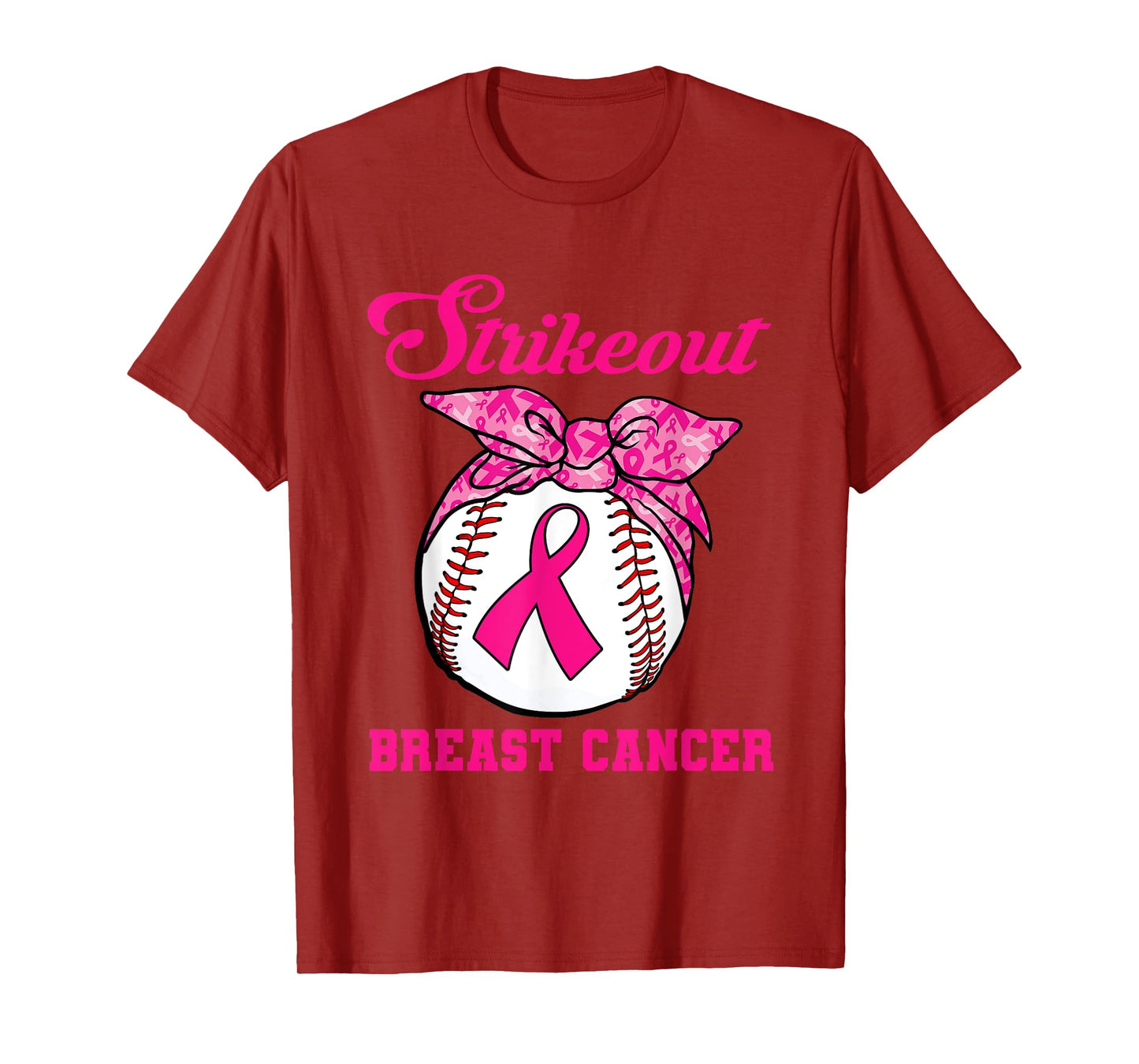 Strike Out Breast Cancer Awareness Baseball Fighters T-Shirt