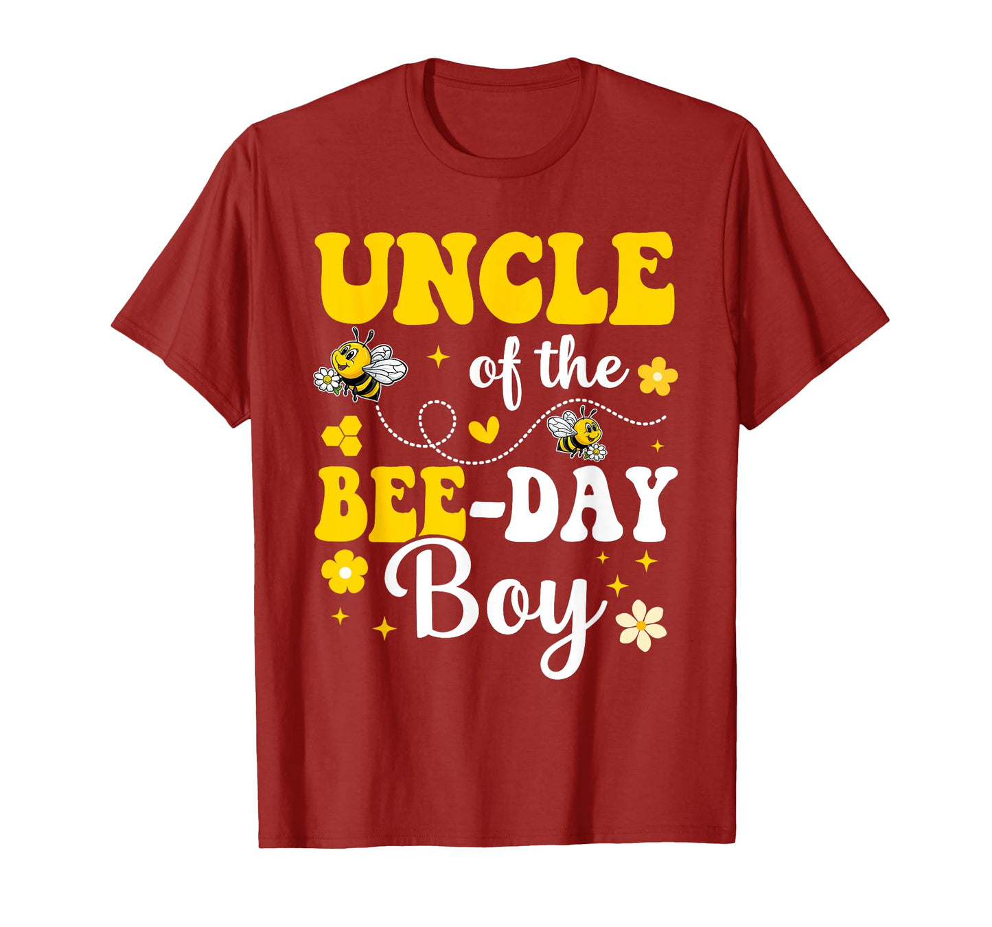 Uncle of The Bee Day Boy Bee Birthday Party Matching Family T-Shirt