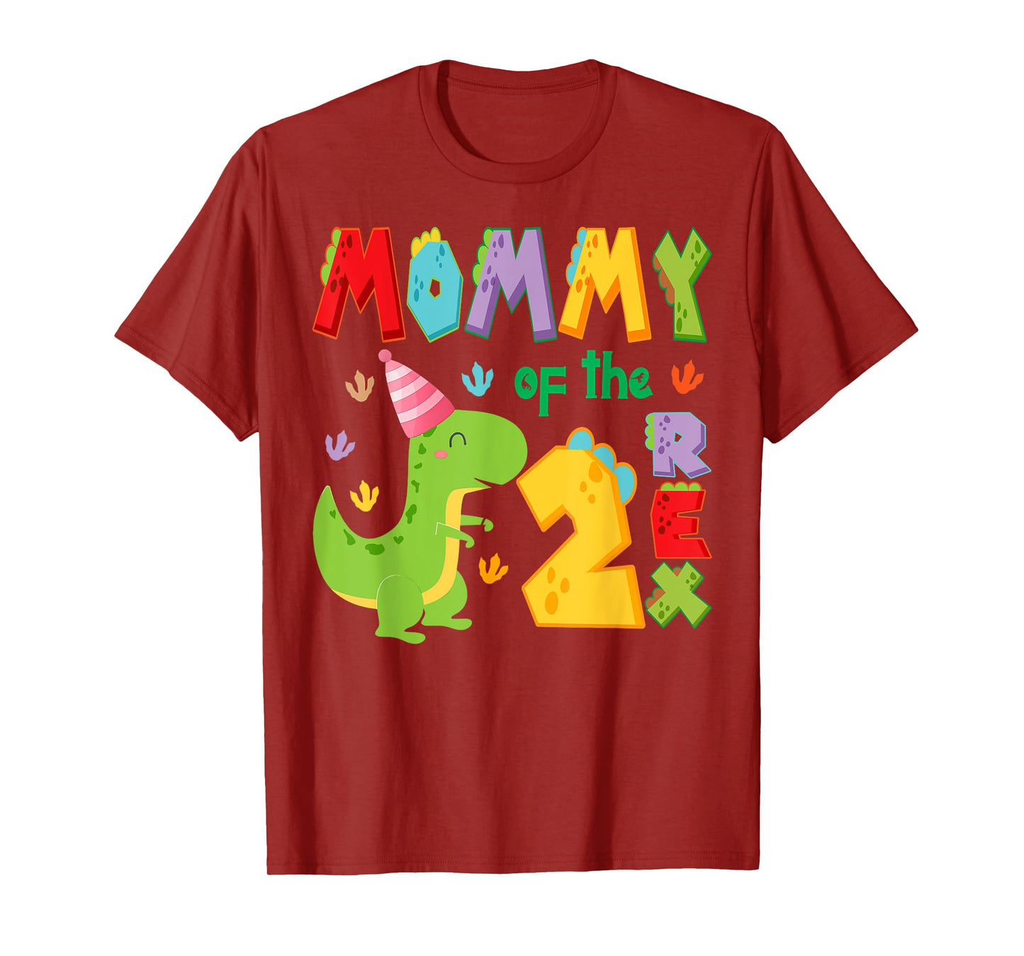Mommy of The Two Rex 2Nd Birthday Boy Dinosaur T-Rex T-Shirt