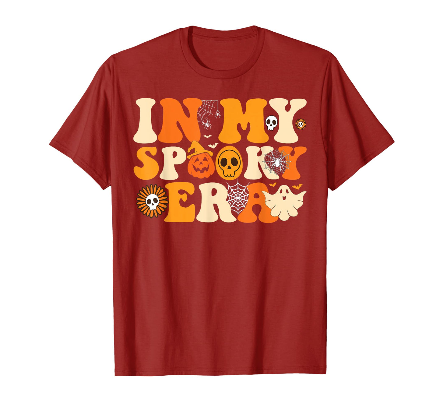 In My Spooky Era Groovy Hippie Halloween Ghost T-Shirt