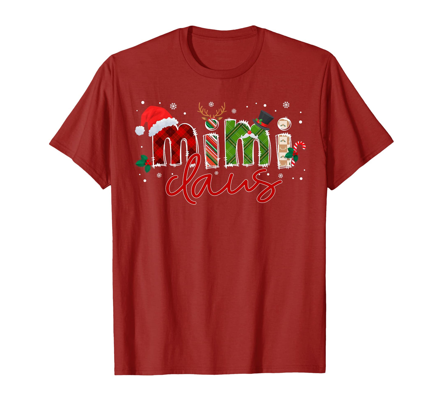 Mimi Claus Santa Claus Family Matching Christmas Pajama T-Shirt