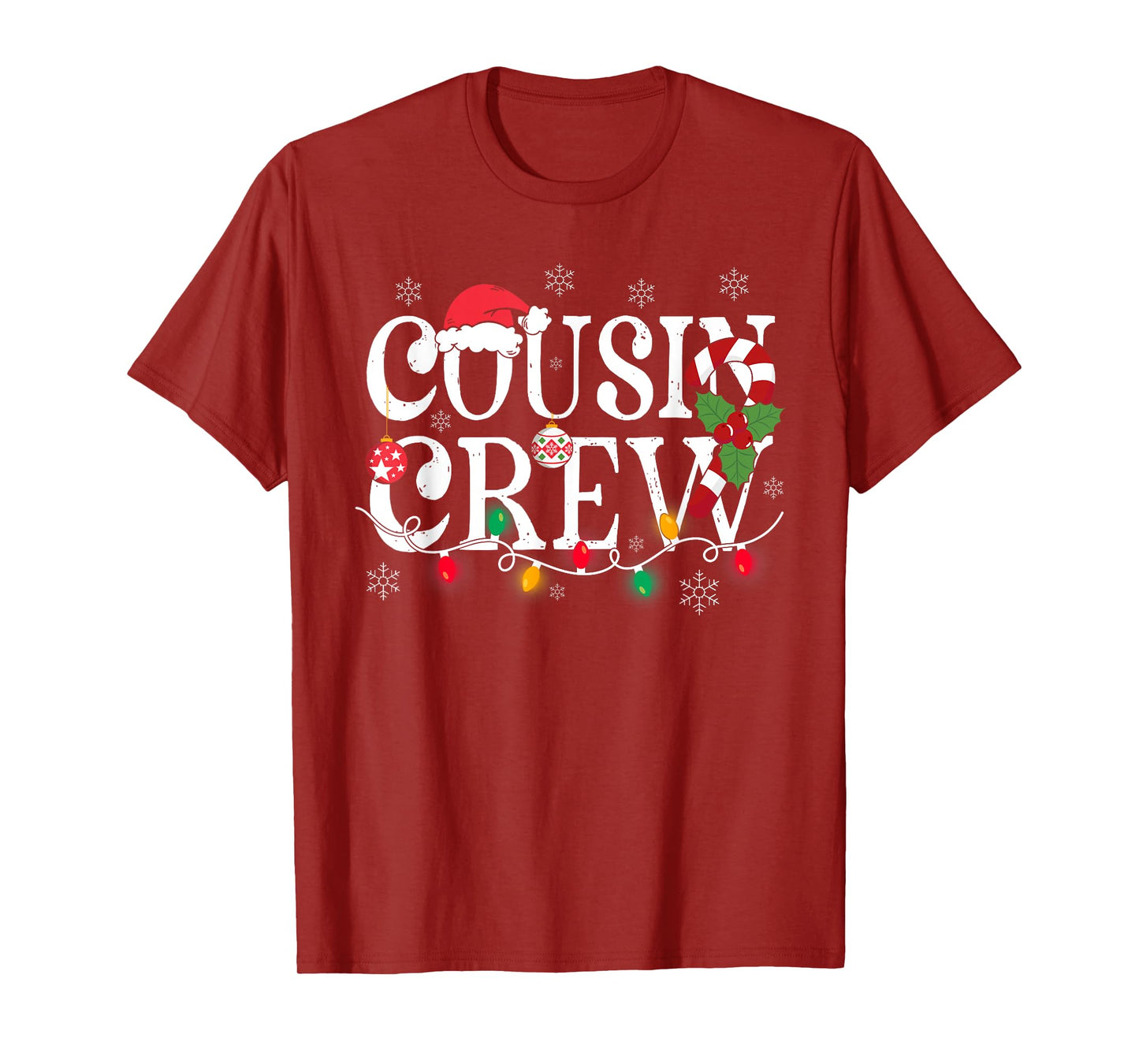 Cousin Crew Christmas Cousins Christmas Matching Family Kids T-Shirt