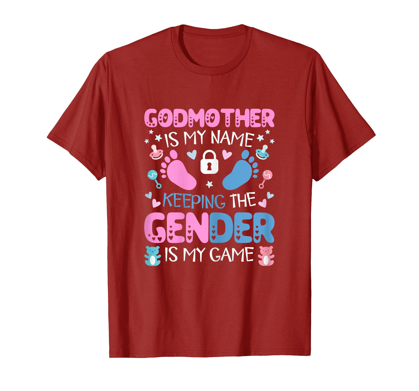 Godmother Gender Keeper Of The Gender Reveal Cute Godmother T-Shirt
