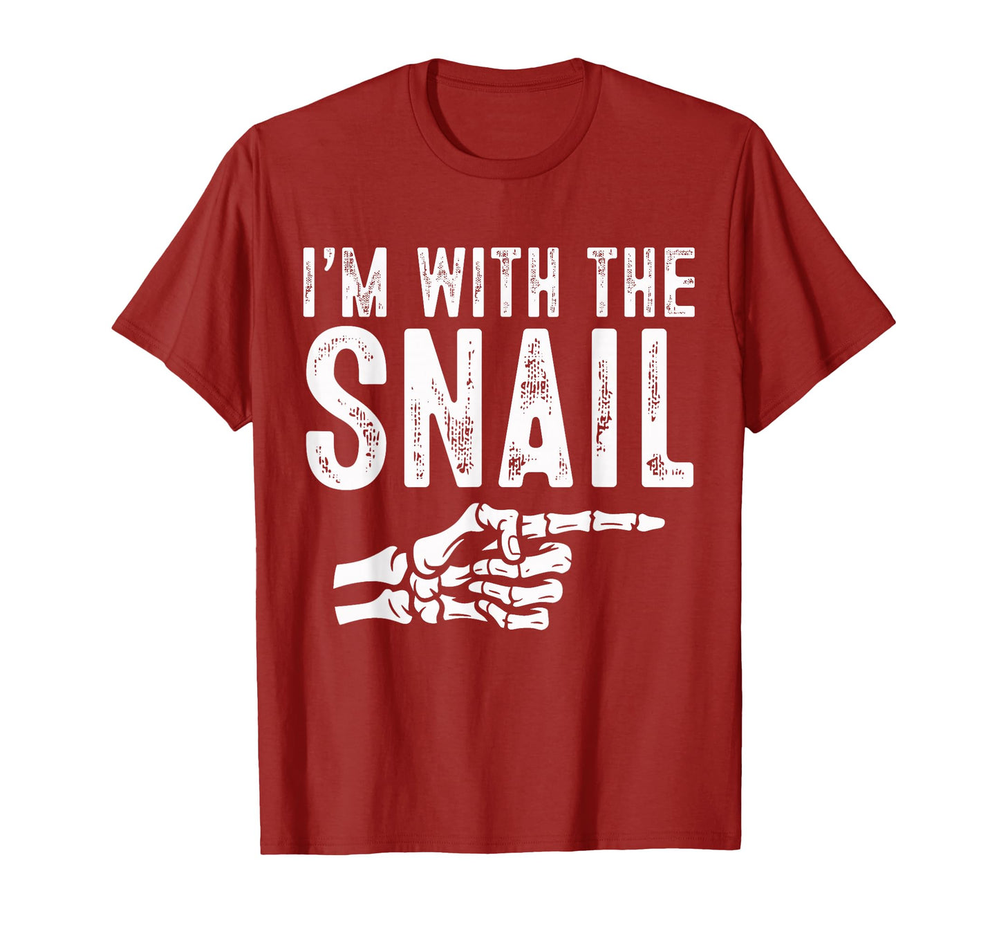 I'm with The Snail Easy Costume Halloween Couples Matching T-Shirt