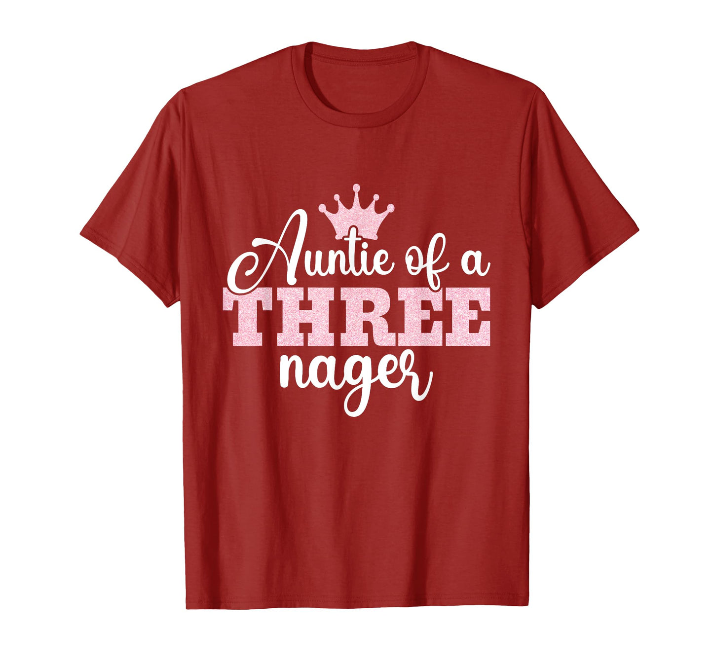 Auntie Of A Threenager Threenager Girl Aunt Birthday 3 Years T-Shirt