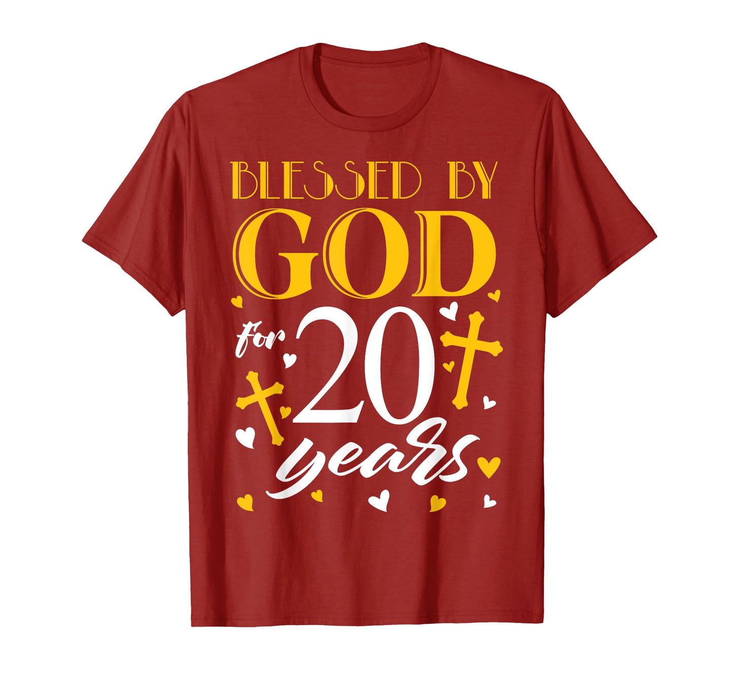 Blessed by God For 20 Years Old 20th Birthday Men Women T-Shirt