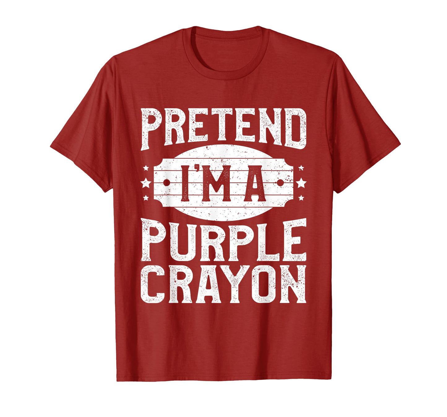 Pretend I'm A Purple Crayon Matching Costume Halloween Party T-Shirt