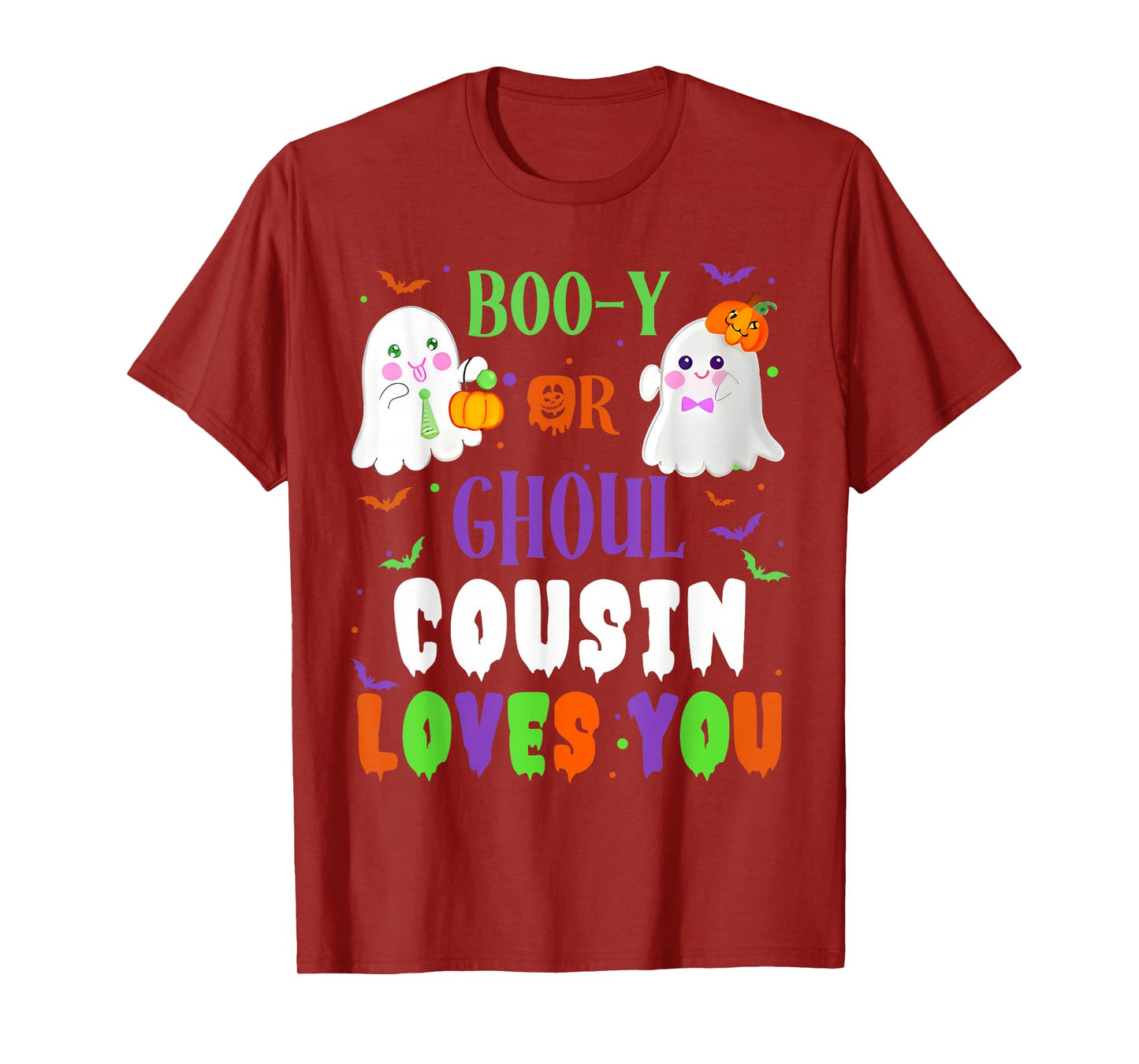 Boo-y Or Ghoul Cousin Loves You Boo Halloween Baby Gender T-Shirt