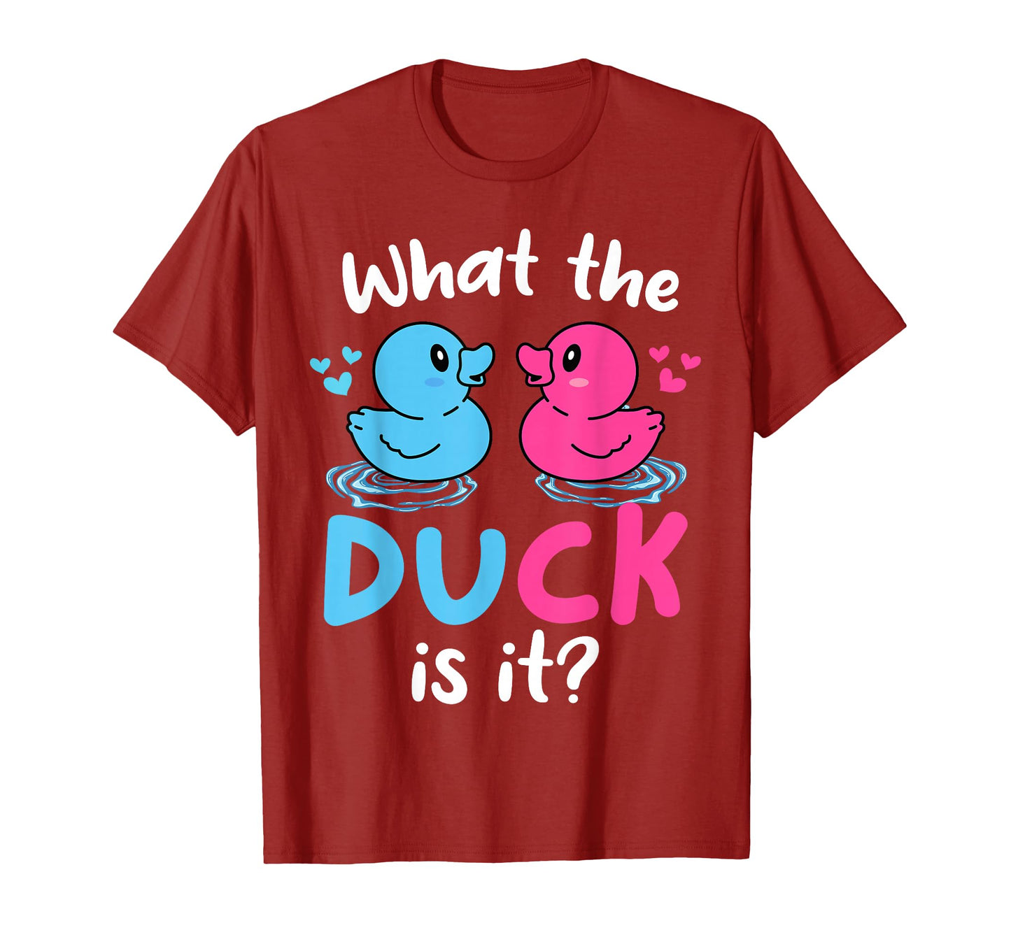 What the ducks is it Baby Gender reveal party baby shower T-Shirt