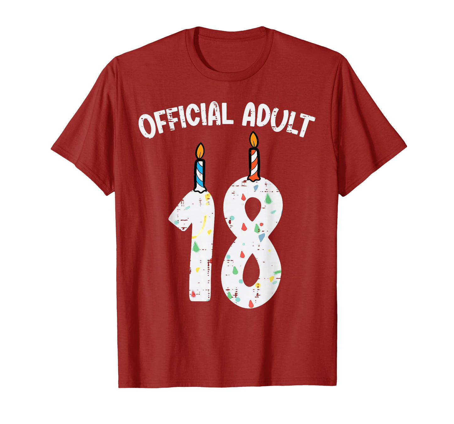 Official Adult 18 Candles 18th Birthday Women Girls T-Shirt