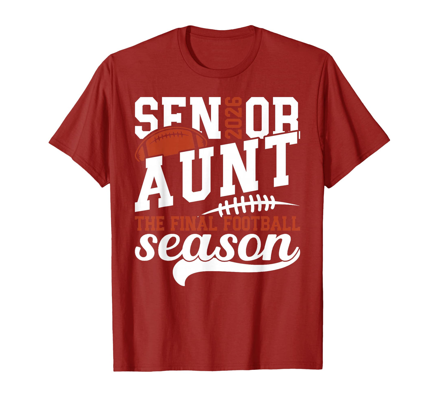 Football Senior Aunt 2026 Football Senior Auntie T-Shirt