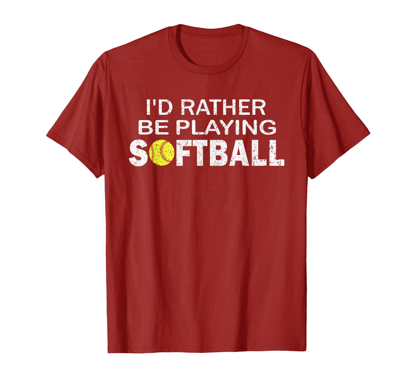 I'd Rather Be Playing Softball T-Shirt