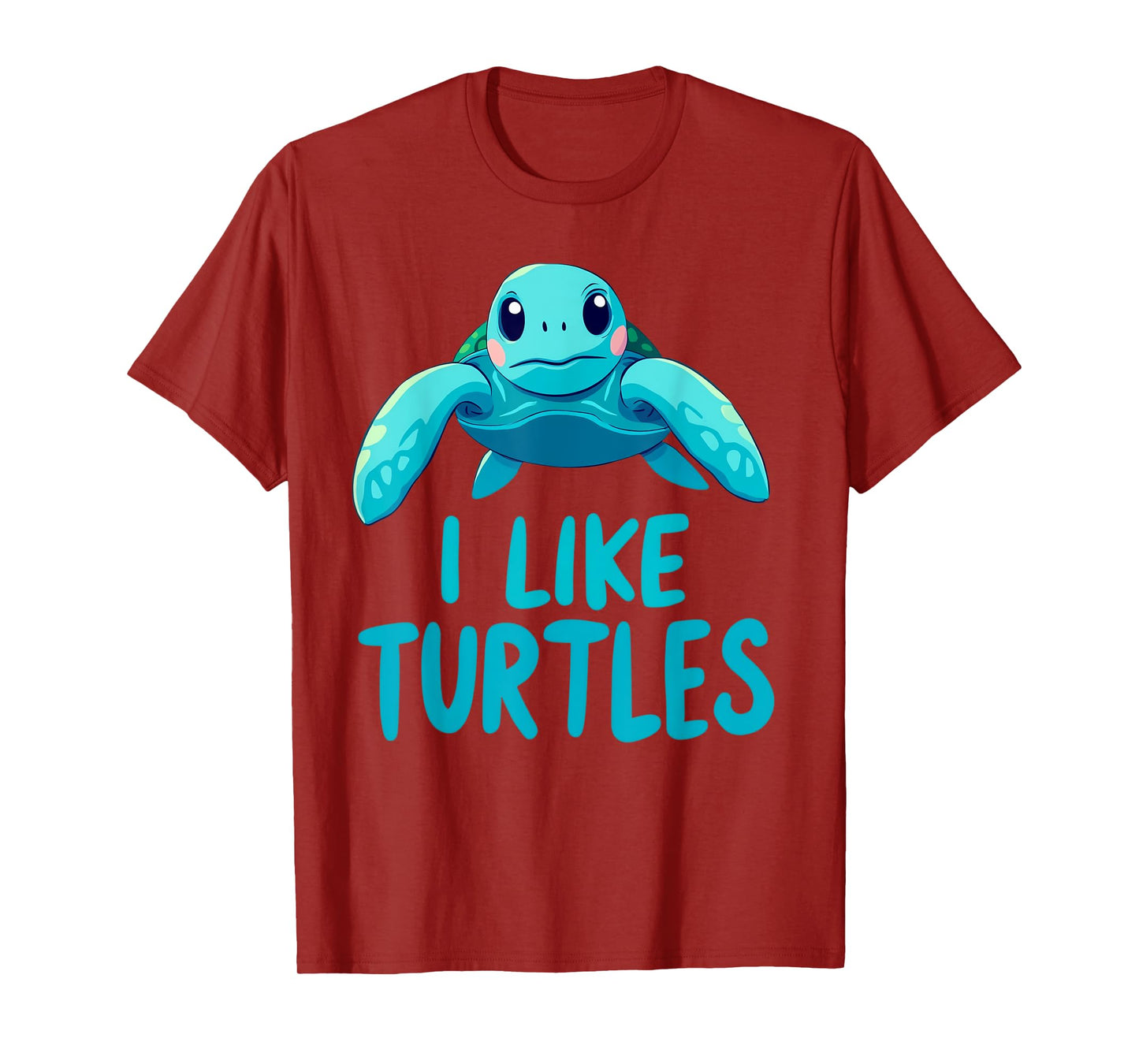 Cute Kids Turtle Design "I Like Turtles" Sea Turtle Lovers T-Shirt