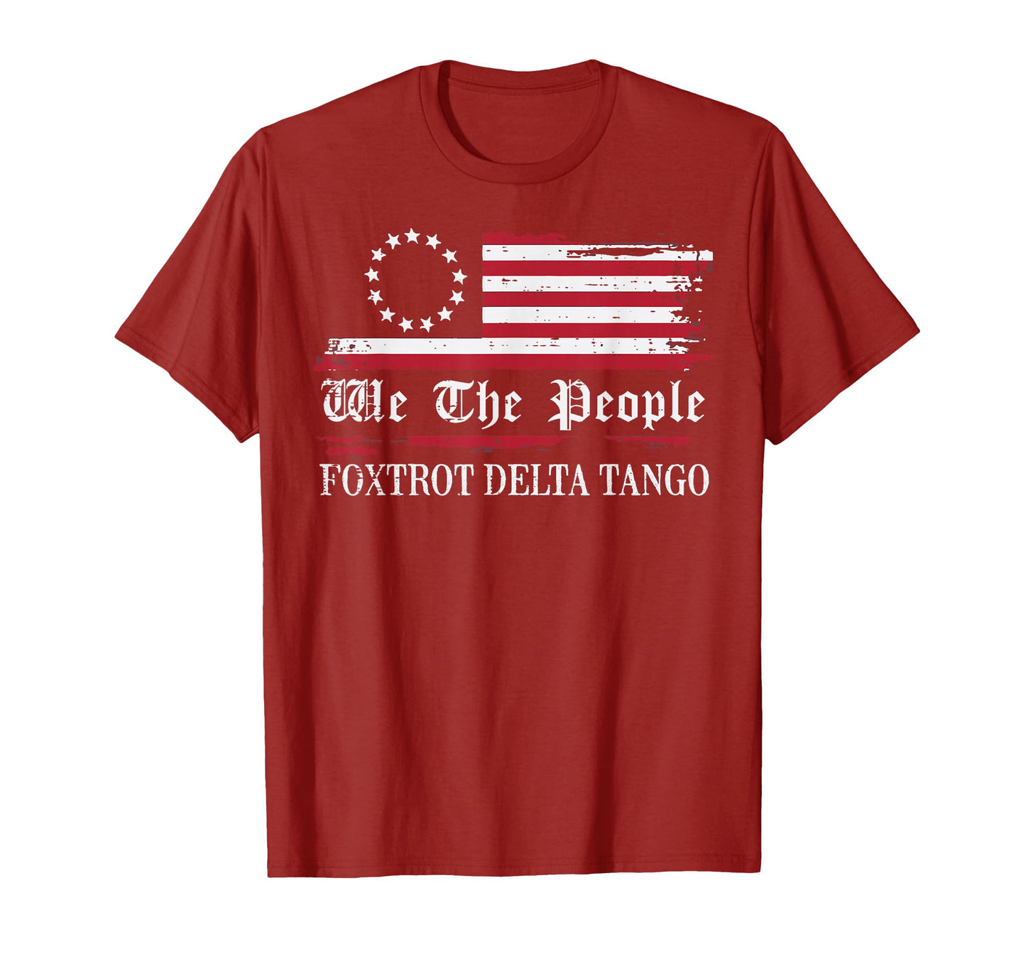 Foxtrot Delta Tango Flag We The People Resist Men Women T-Shirt