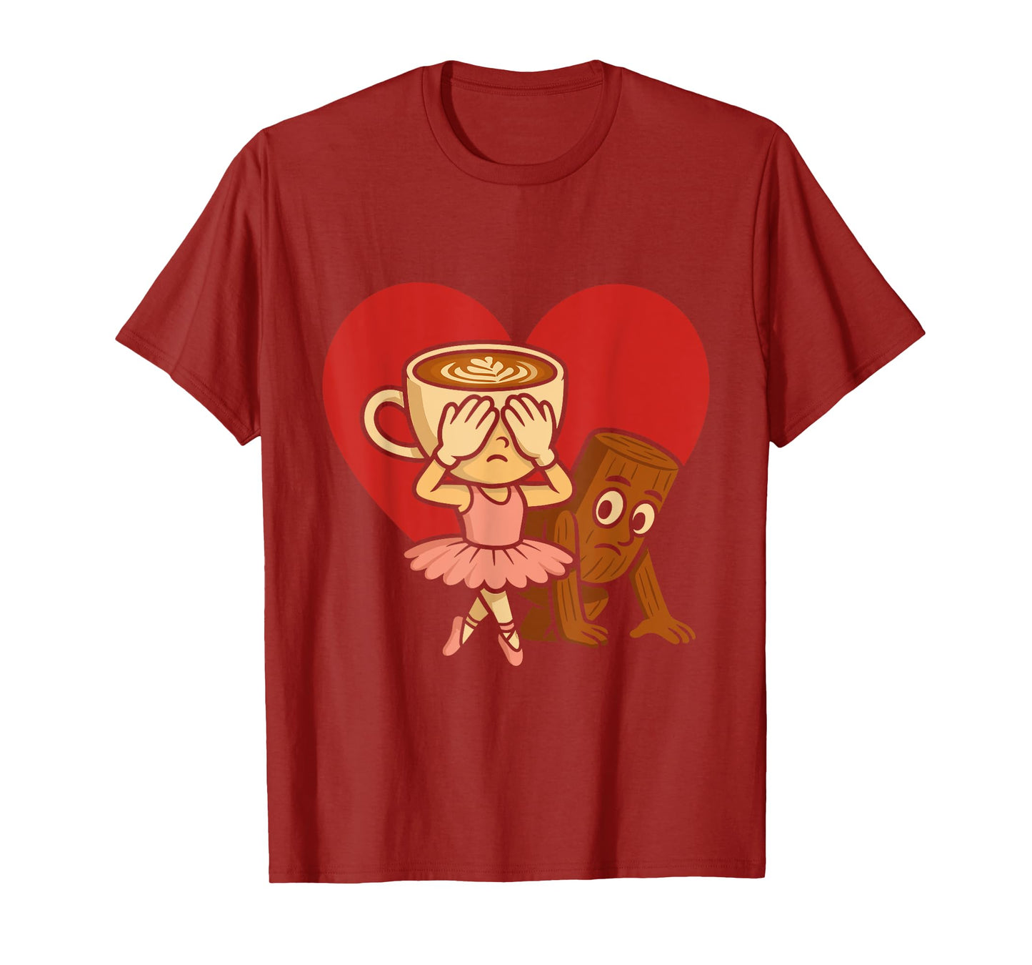 Italian Brainrot Ballerina Cappuccina Tung Sahur Kiss Cam T-Shirt