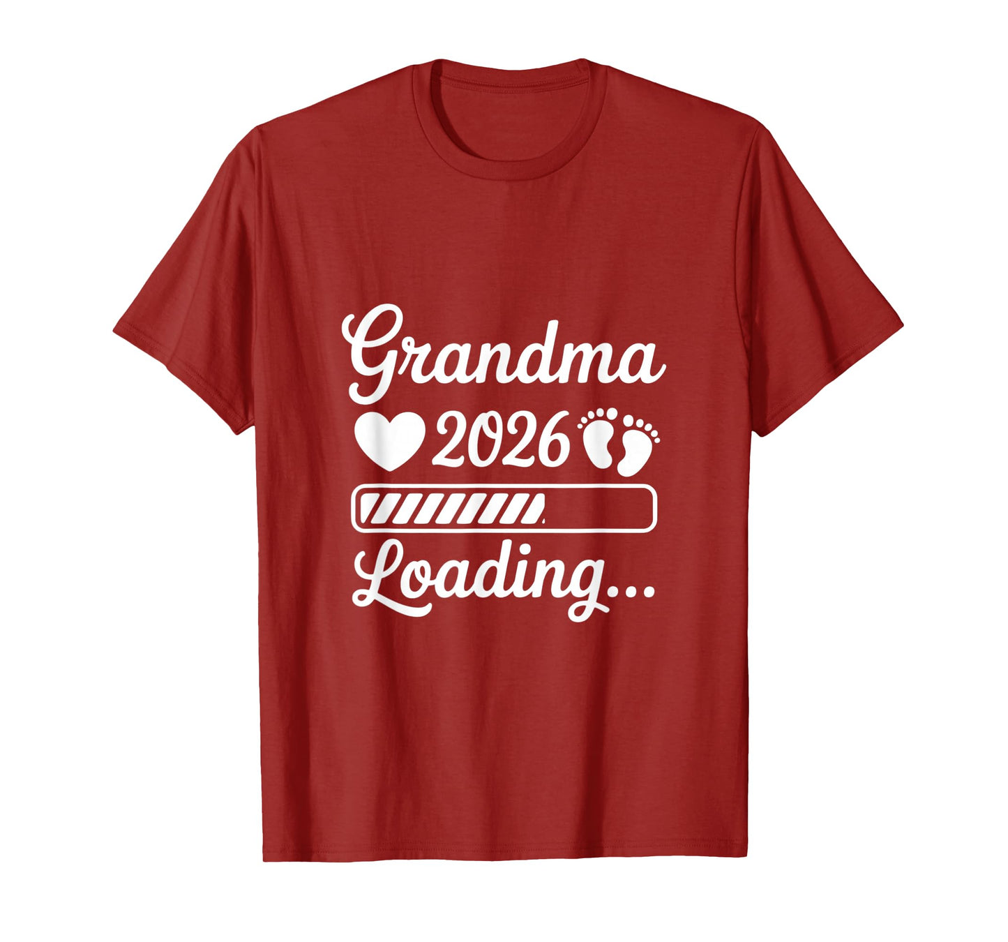 Grandma 2026 Loading Pregnancy Announcement New Grandma T-Shirt