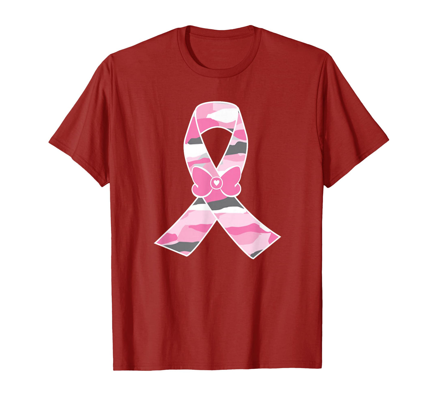 Camo Pinks Ribbon Breast Cancer Awareness Tee T-Shirt