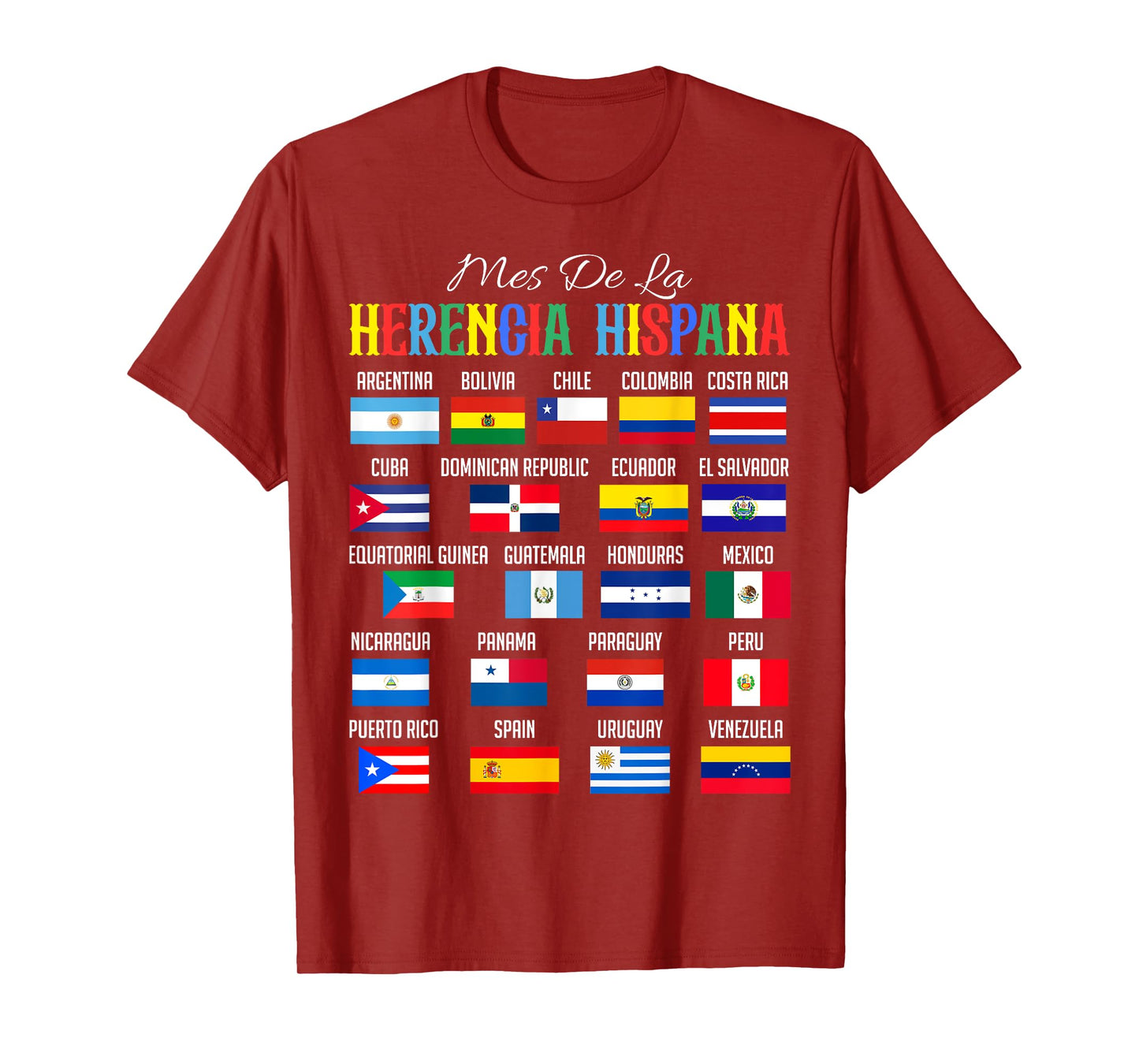 Mes De La Herencia Hispana National Hispanic Heritage Month T-Shirt