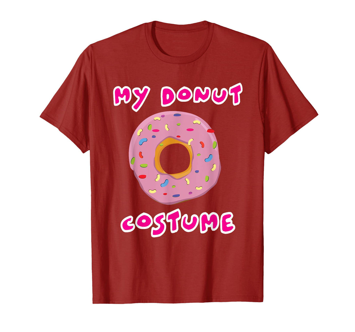 My Donut Costume Funny Halloween Doughnut Easy Simple Outfit T-Shirt