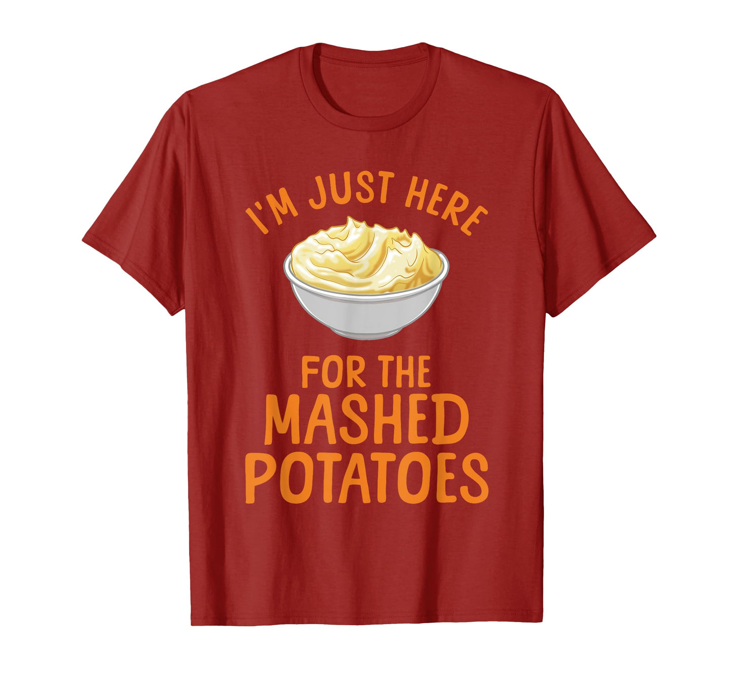 Funny Mashed Potato Art For Men Women Food Mash Thanksgiving T-Shirt
