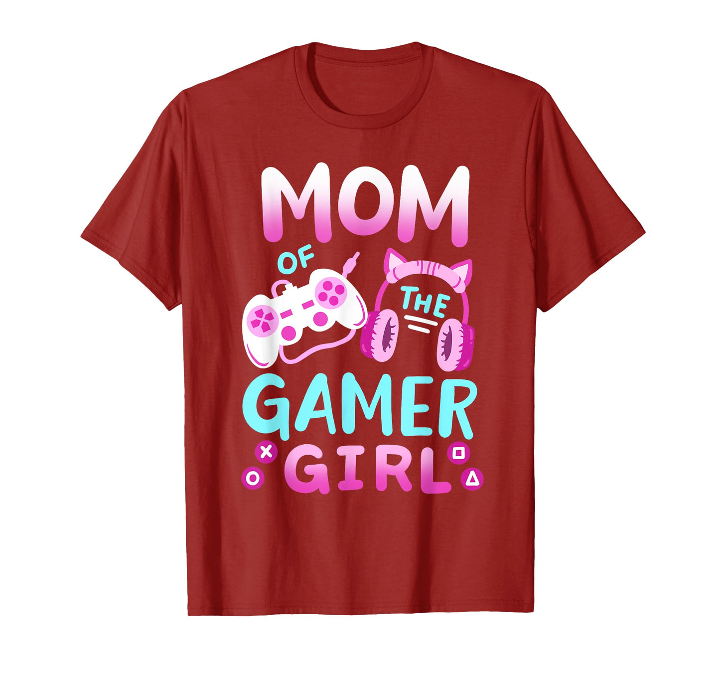 Mom of the Gamer Girl Groovy Birthday Video Game Matching T-Shirt