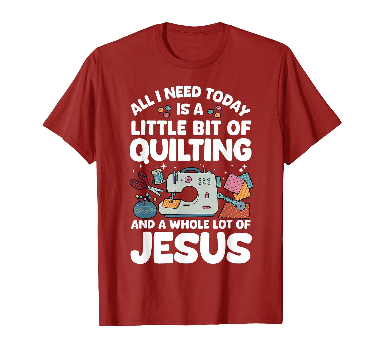 Cool Quilting Art For Men Women Sewing Quilt Lover Quilter T-Shirt