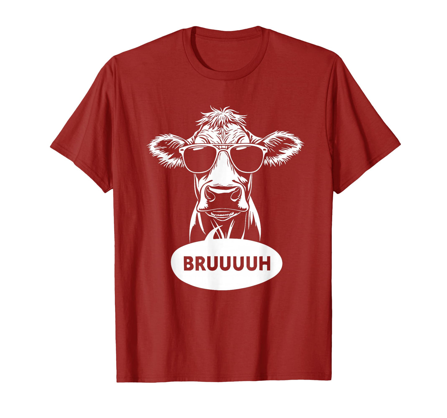 BRUH cow Funny cow Lover BRUUUH Meme Saying Slang T-Shirt