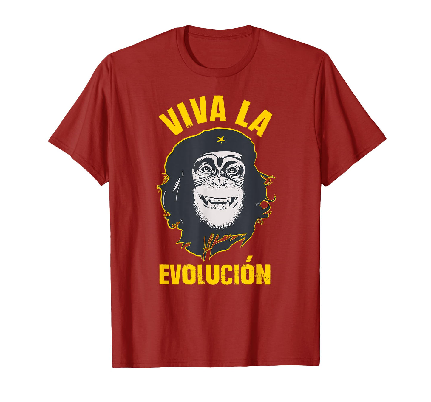 Monkey chimpanzee, Viva la Evolution, Revolution FUN gift T-Shirt