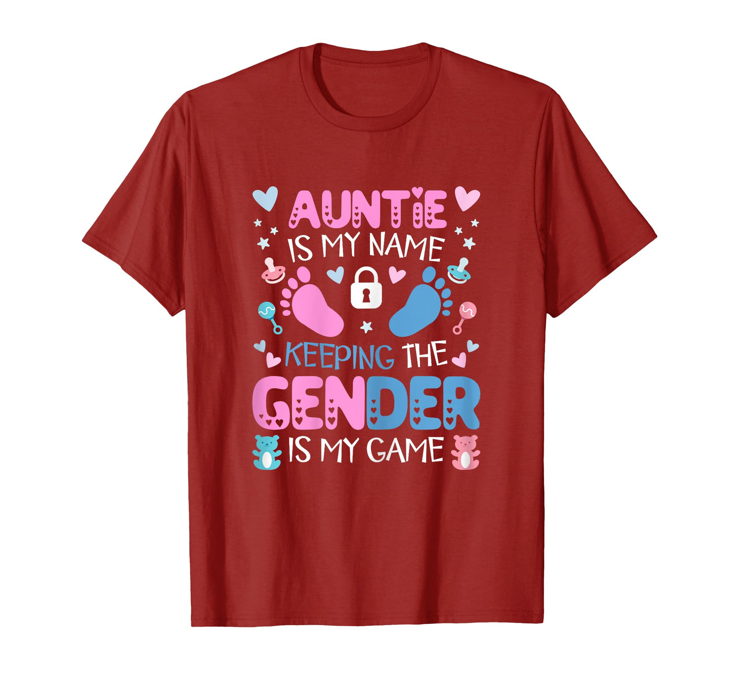 Auntie Gender Keeper Women Keeper Of The Gender Reveal Aunt T-Shirt