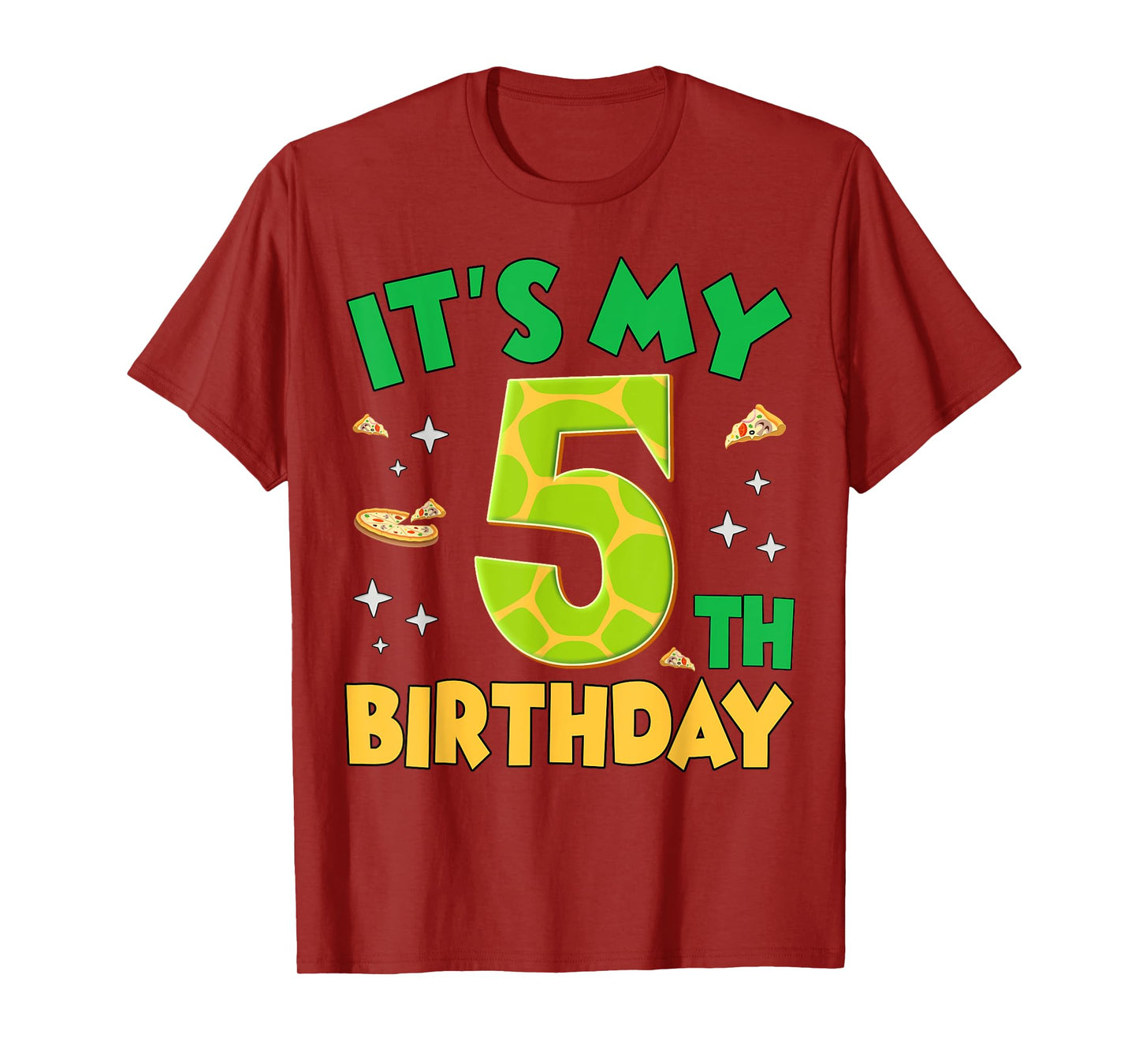 Boys It's My 5th Birthday Funny Turtle Birthday Party T-Shirt