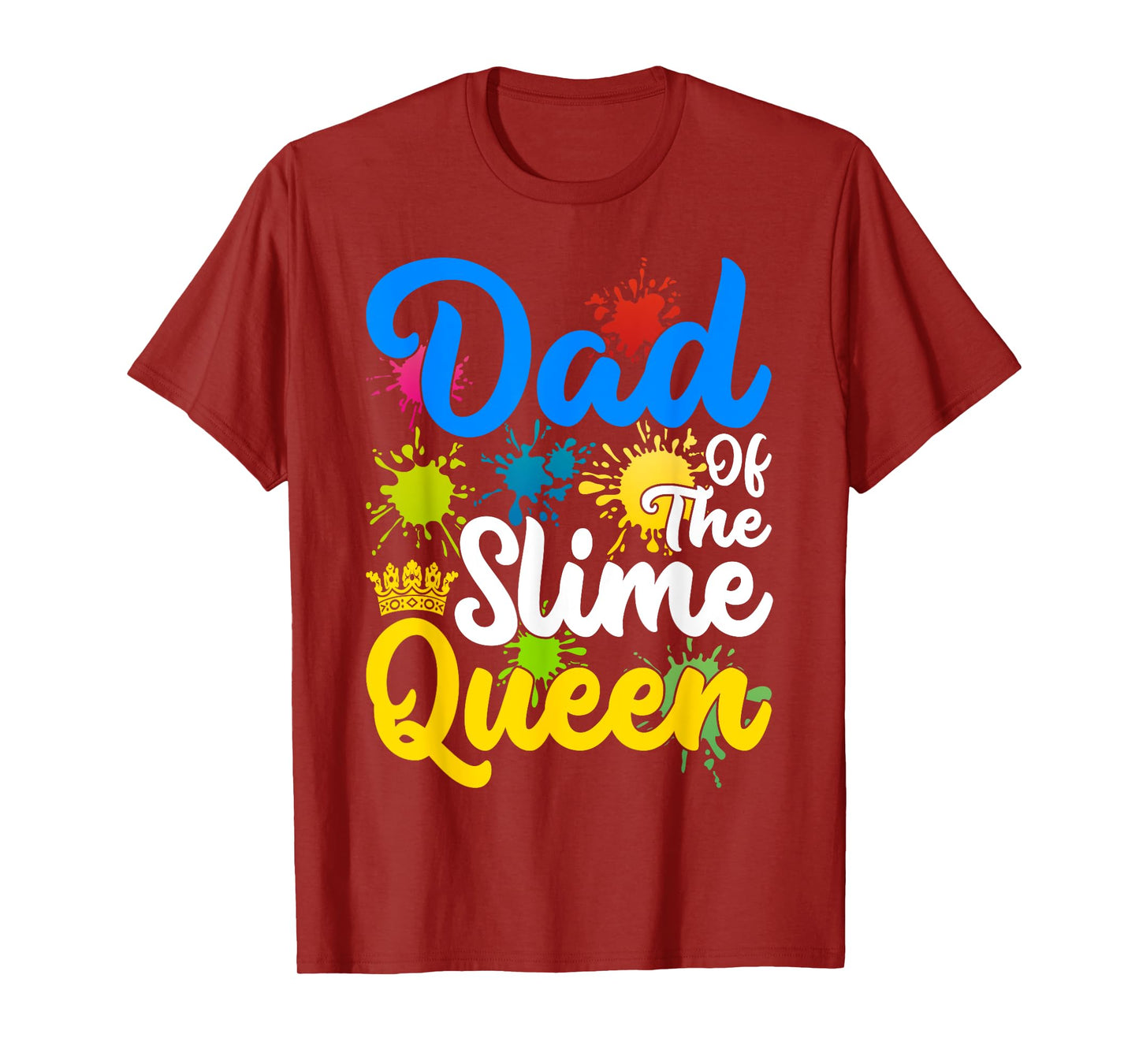 Dad And Mom Of The Slime Queen Birthday Party Family T-Shirt
