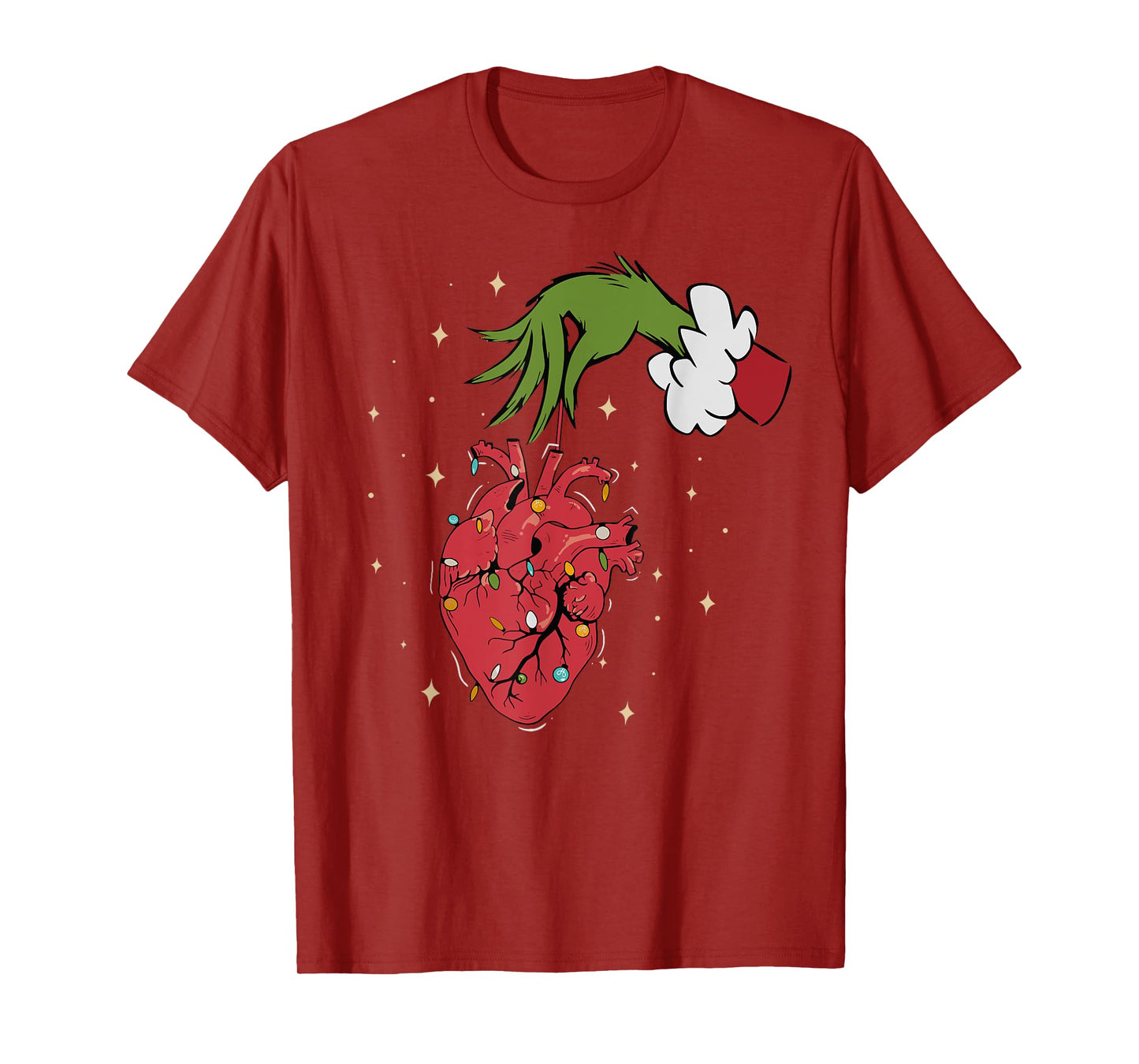 Cardiology Anatomy Hear Christmas Nurse Xmas Pajamas Holiday T-Shirt