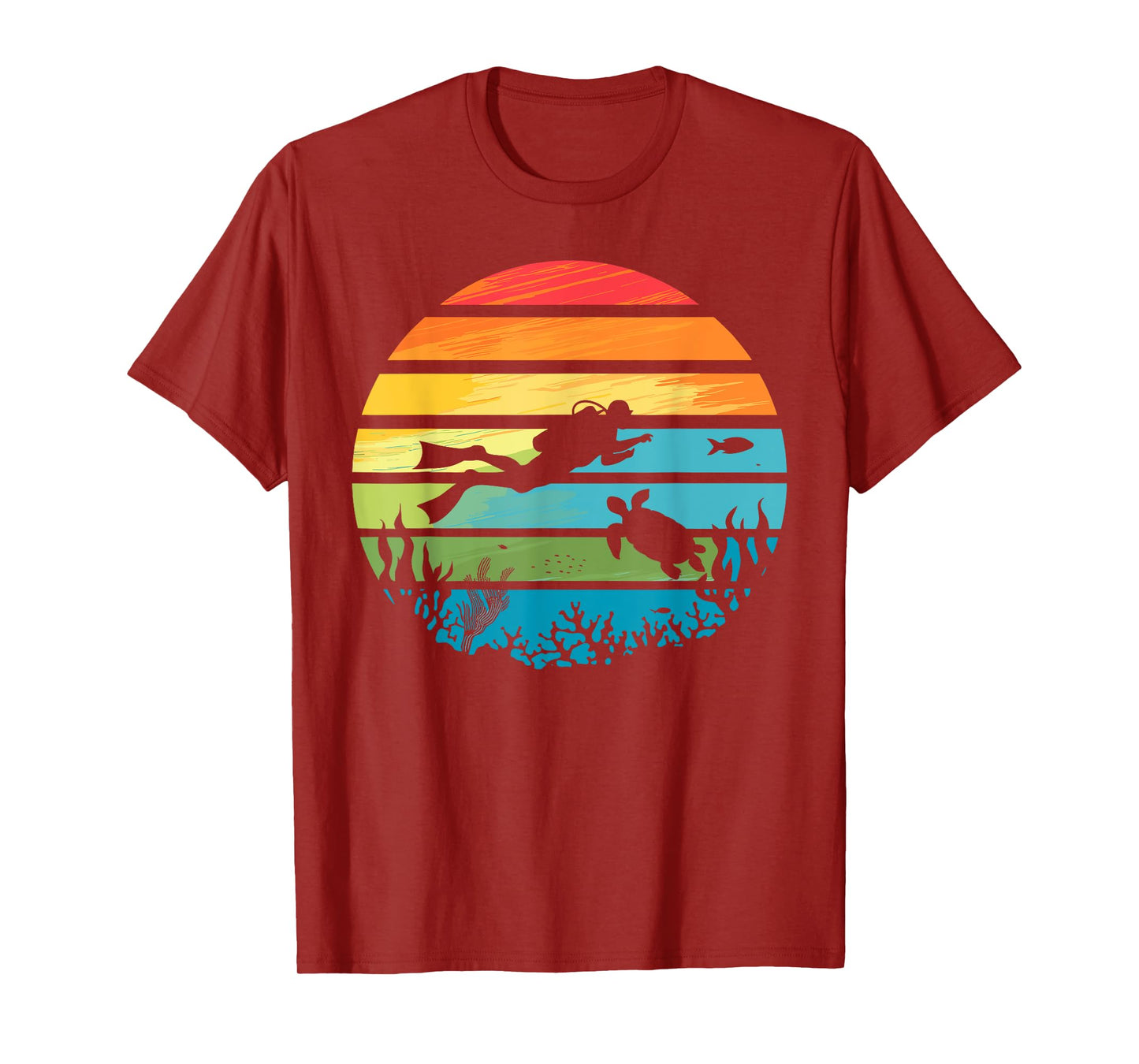 Funny Scuba Diving Art for Men Women Scuba Dive Scuba Diver T-Shirt