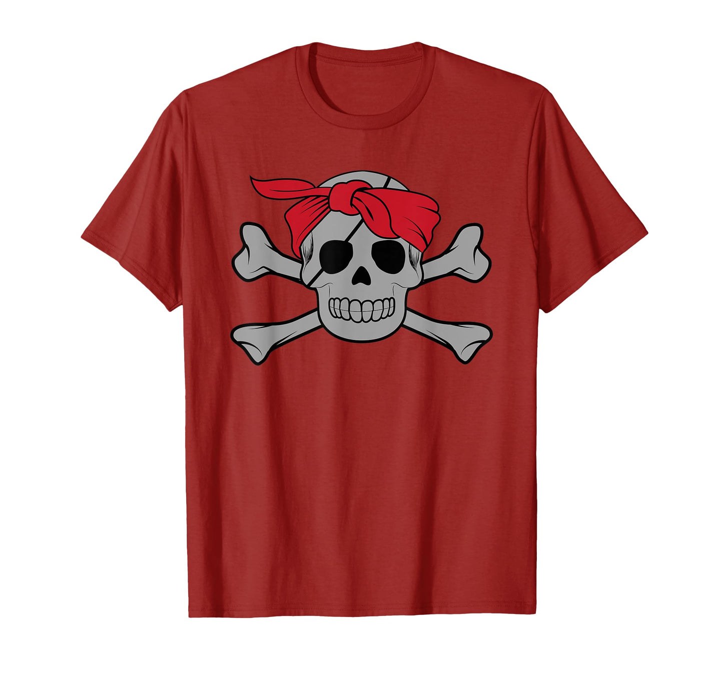 Funny Pirate Costume Buccaneer Jolly Roger Women Bones Gifts T-Shirt