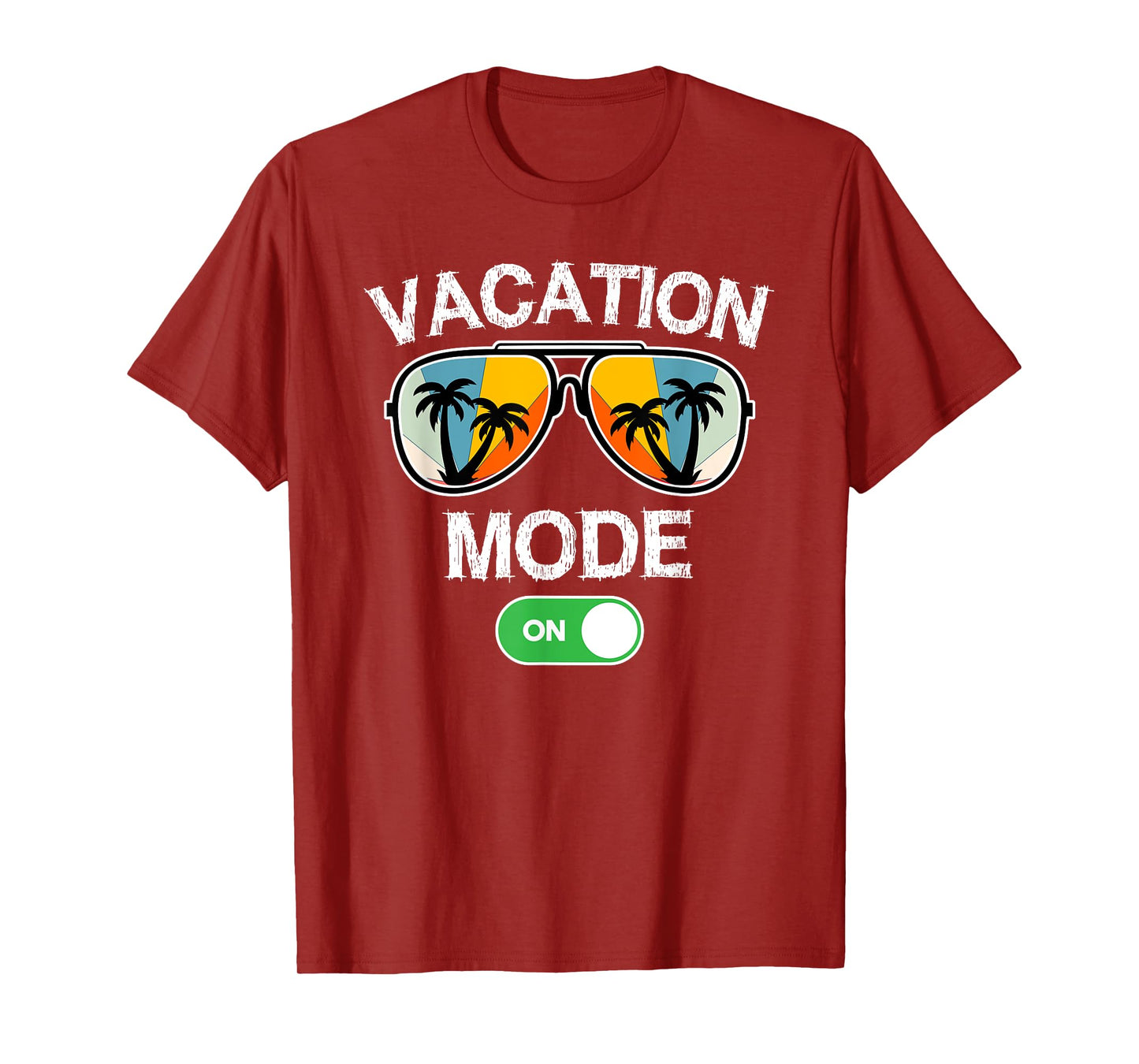 Vacation Mode On Sunglasses Retro Funny Family Matching T-Shirt