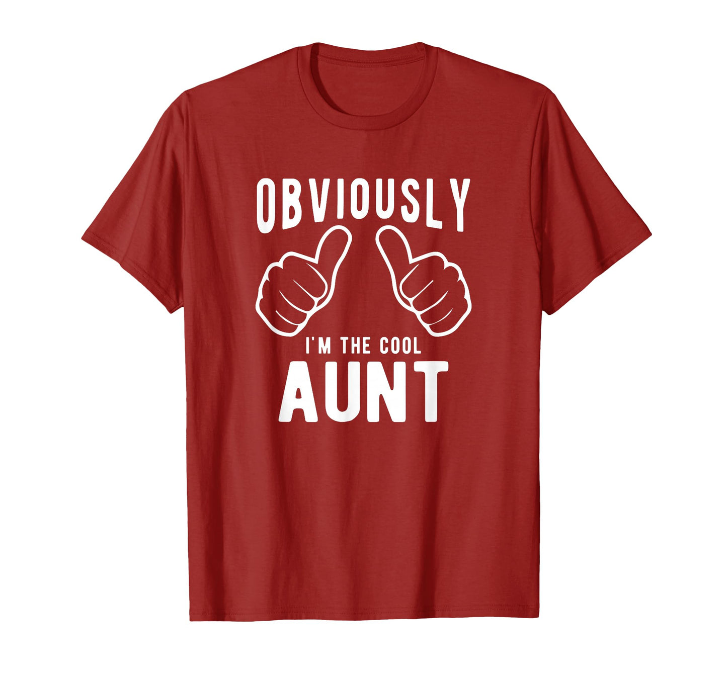 Funny Aunt Gifts From Niece Nephew, Obviously Cool Aunt T-Shirt