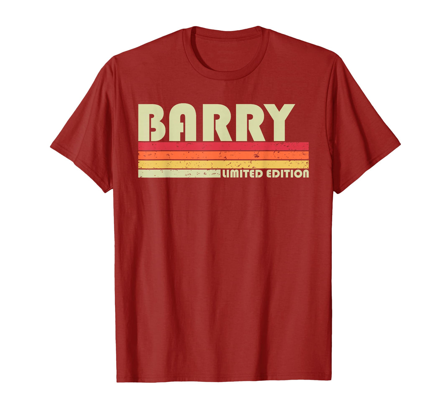 BARRY Surname Funny Retro Vintage 80s 90s Birthday Reunion T-Shirt