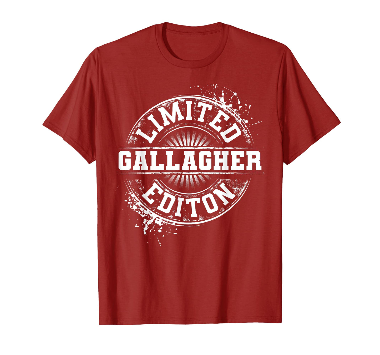 GALLAGHER Funny Surname Family Tree Birthday Reunion Gift T-Shirt