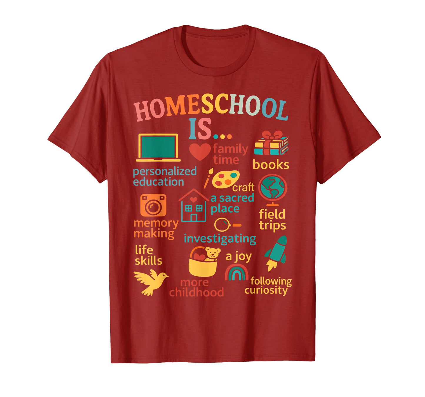 Family Homeschooling New Homeschooler Dad Mom Homeschool T-Shirt